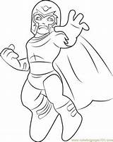 Supervillains Coloringpages101 Magneto Squad Hero sketch template