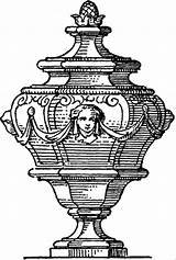Urn Ornate sketch template