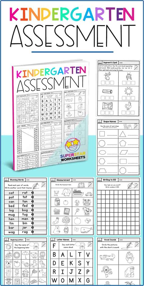 printable kindergarten assessment templates printable