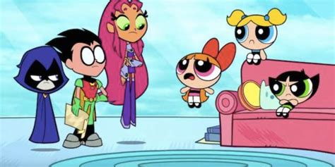 new teen titans vs powerpuff girls preview released