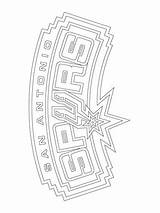 Antonio San Spurs Logo Coloring Pages Printable Nba Color Thunder Oklahoma City Supercoloring Choose Board sketch template