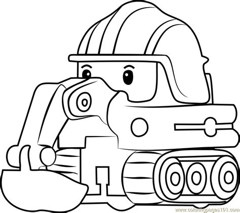 poke coloring page  robocar poli coloring pages