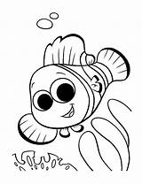 Coloring Nemo Pages Fish Clown Cute Little Finding Ocean Happy Crafts Color Drawing Outline Baby Dory Printable Getdrawings Book Print sketch template
