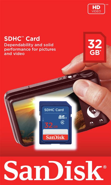 sandisk blue sd memory card gb
