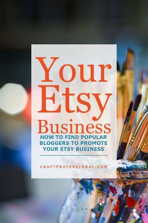 etsy business   find popular bloggers  promote  etsy