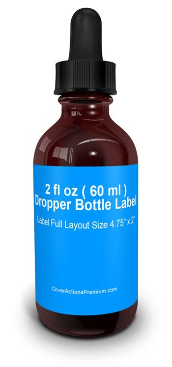 dropper bottle mock  cover actions premium mockup psd template
