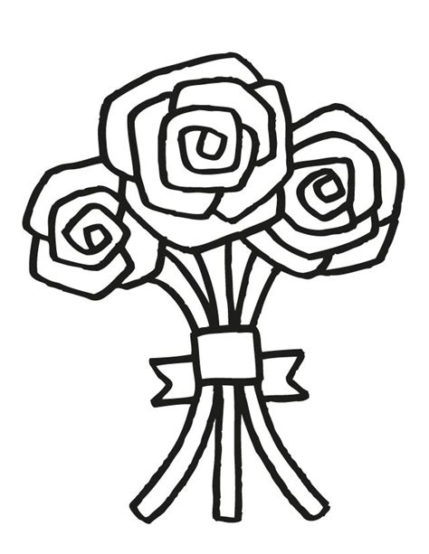 wedding bouquet   printable coloring pages  printable