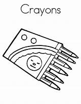 Crayola Crayons sketch template