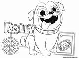 Dog Bingo Rolly Coloring Pages Puppy Printable sketch template