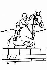 Secretariat Coloring Pages Races Jumping Horses Horse Inspiration Clipart sketch template