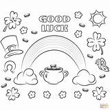 Coloring Luck Good Pages St Charms Patrick Template Supercoloring Templates sketch template