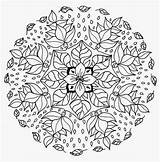 Coloring Pages Hard Flowers Flower Difficult Mandala Popular sketch template