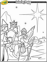Crayola Nativity Kings sketch template