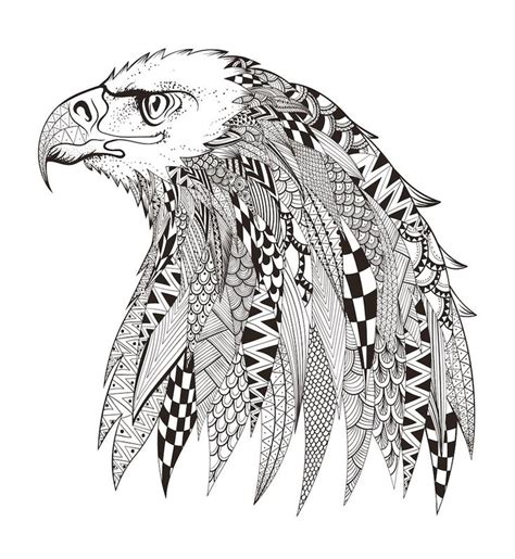 american eagle doodle doodle  art animal coloring pages animal