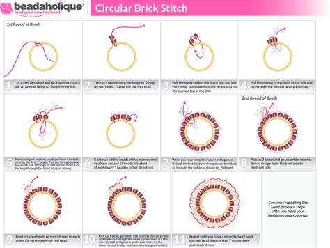 circular brick stitch bead weaving patterns beadaholique