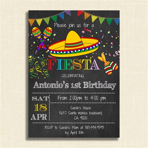 printable blank mexican fiesta invitations printable word searches