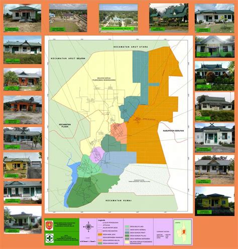 peta wilayah kerja puskesmas karang mulya kecamatan pangkalan banteng