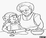 Abuela Abuelos Nieta Babcia Cocinando Koken Wnuczka Grandmother Granddaughter Kleindochter Pintar Kolorowanki Grootouders Kleurplaatkleurplaten Abuelitos Dziadkowie Gotowania Oncoloring Abuelo Kolorowanka sketch template