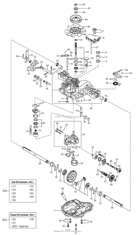 simplicity transmission service kits delete parts diagram  transmission service parts