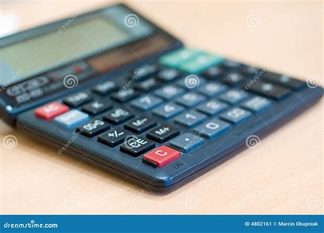 calculator stock afbeelding image  financieel annuleer