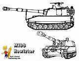 Army Coloring Kids Pages Military M109 Yescoloring Choose Board Tank Printables sketch template