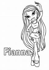 Bratz Coloring Pages Printable Fianna Sketch Print Girls Kids Pretty Book Girly Colorkid Color Big sketch template