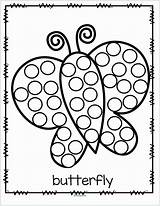 Dot Printables Coloring Pages Bingo Marker Markers Do Butterfly Printable Activity Preschool Painting Aboriginal Dauber Theme Worksheets Spring Circle Stickers sketch template