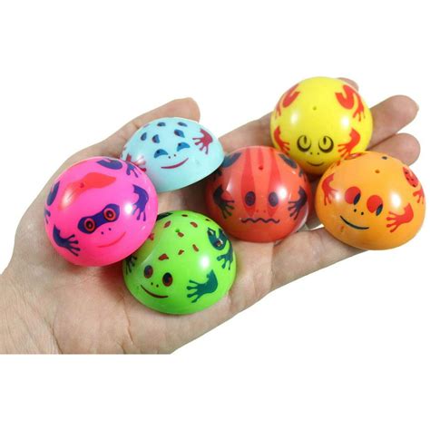 frog poppers rubber pop  toy pop  drop turn dome