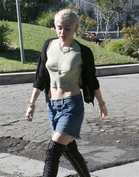 miley cyrus ditches her bra again after full frontal magazine shoot