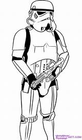 Stormtrooper Clone Troopers Dawn Ausmalbilder Rustique Pursuing Yoda Dragoart Rangers sketch template