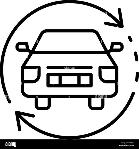 car update firmware icon outline style stock vector image art alamy