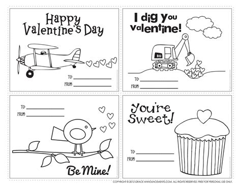 valentine printable  kids description