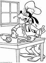 Coloring Pages Goofy Disney Printable Kids Color Sheets Found sketch template