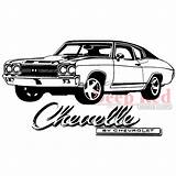 Chevelle Chevrolet Printable Cling Deep 1200 Stamps Rubber Speechfoodie Vectorified sketch template