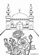 Coloring Islamic Ramadan Pages Mosque Muslim Kids Masjid Sheets Eid Crafts Drawing Printable Mosques Has Bunch Colouring Color Islam Few sketch template