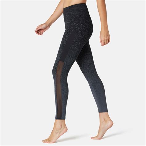 legging sport taille haute fit  femme en coton nyamba decathlon