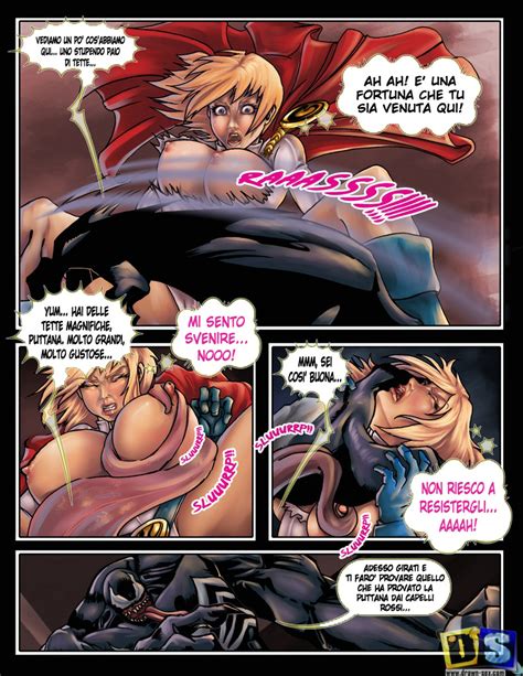 [drawn sex] powergirl vs venom spider man [italian] hentai online porn manga and doujinshi