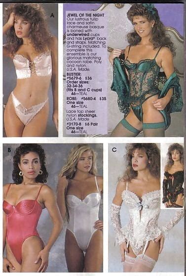 1980s lingerie catalogue scans 8 pics