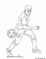 Coloring Soccer Pages Printable Print Color sketch template