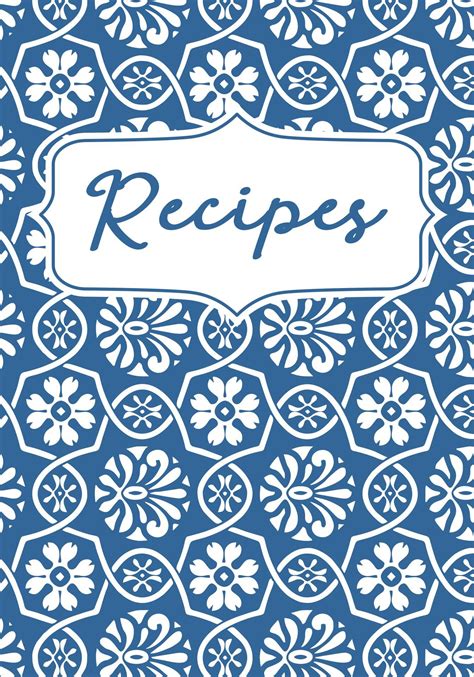 book cover template recipe binder cover recipe book covers
