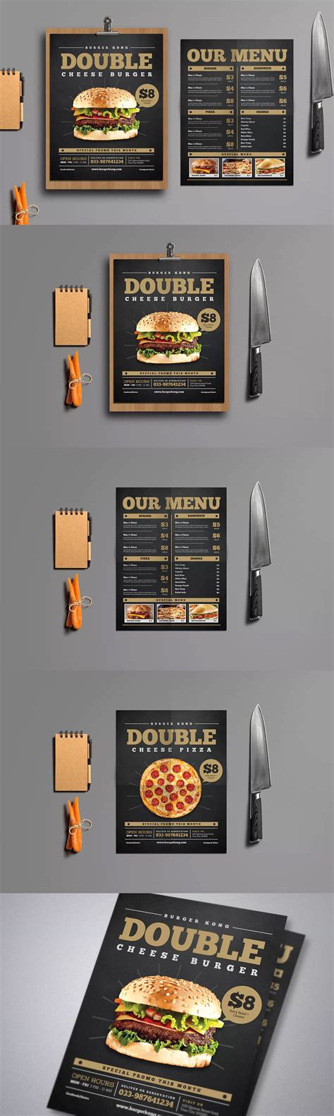 food menu promotion flyer template psd  letter size unlimiteddownloads food menu food