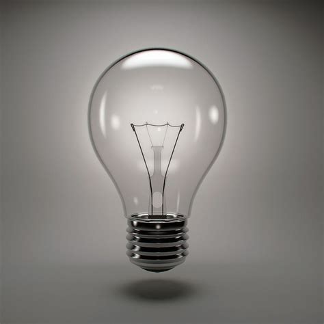 incandescent light bulb  model cgtrader