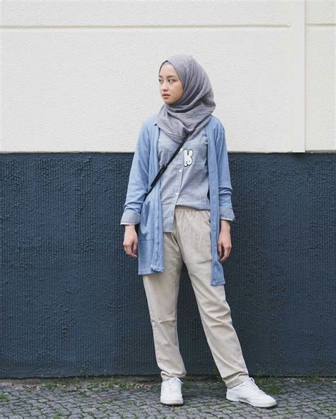 Pin Oleh Larengga Di Inspirasi Hijab Casual Hijab Outfit Gaya Model