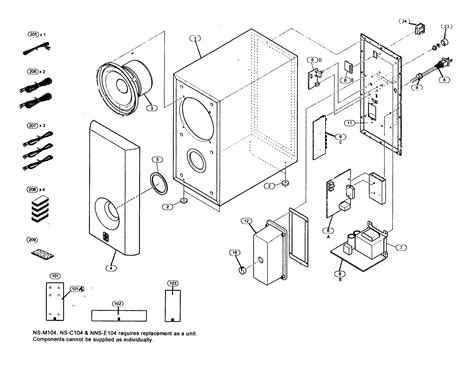 yamaha speaker parts model nsc sears partsdirect