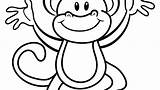 Monkey Coloring Pages Baby Sock Printable Curious George Key Girl Face Print Color Getcolorings Monkeys Kids Cartoon sketch template