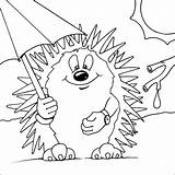 Hedgehog Coloring Pages Hedgehogs Printable Cute Colouring Drawing Print Egel Animals Kleurplaat Template Getdrawings sketch template