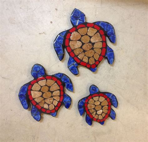 sea turtles tile mosaic turtles garden art tile mosaic art turtle