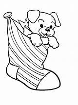 Coloring Stocking Pages Christmas Printable Puppy Mat Dog Print Drawing Color Getcolorings Getdrawings Sheets Primary Temple Animal Kids Colorings sketch template