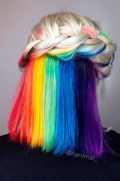 Mesmerizing Hidden Rainbow Hair Hidden Rainbow