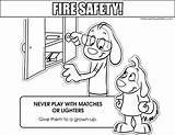 Coloring Safety Pages Matches Lighters Fire Colouring Themes sketch template